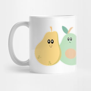 Cute Fruit Banana Apple Pear Avocado Mug